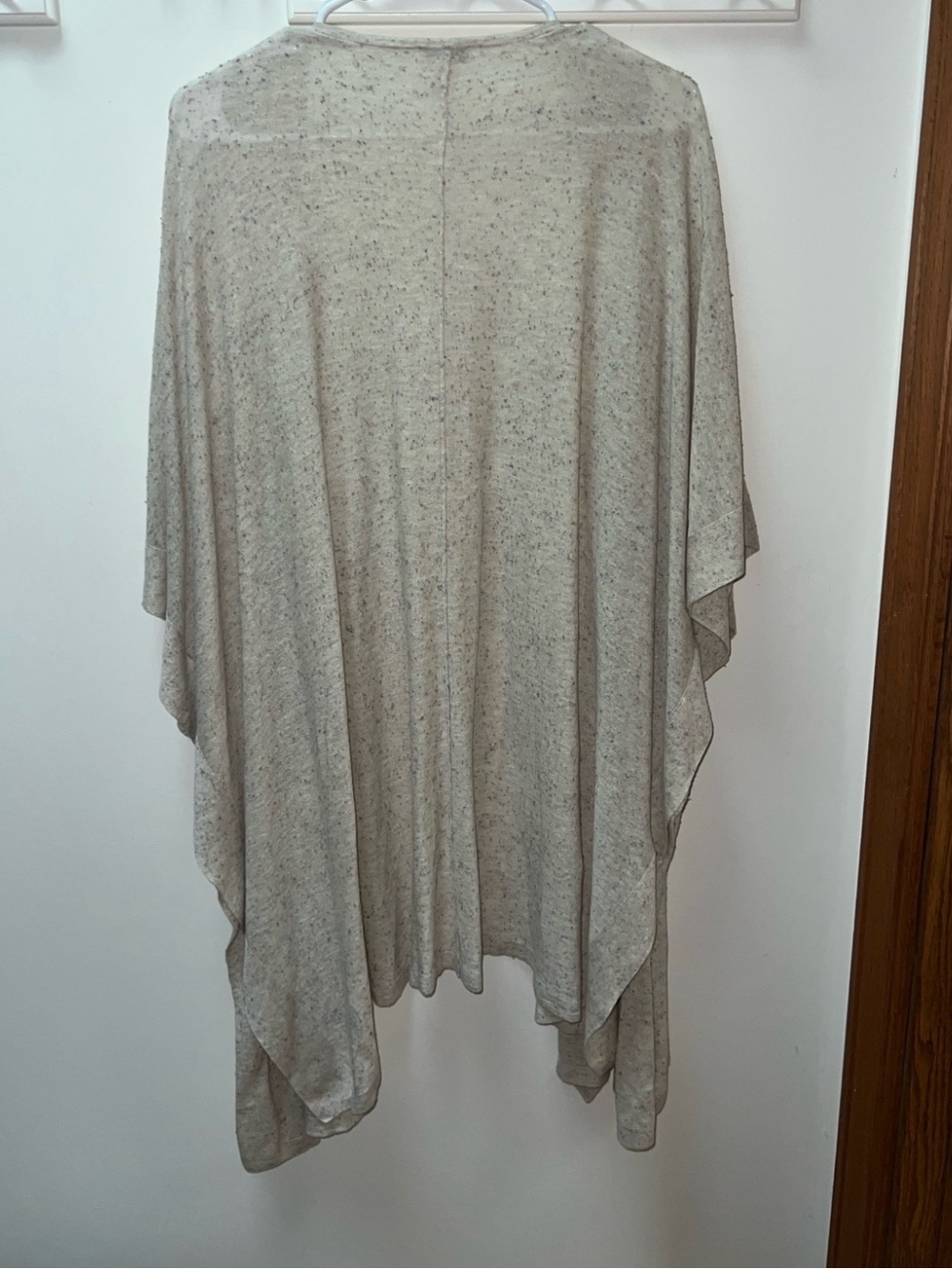 J. Jill Pure Jill Speckled Beige Open Front Cardigan Kimono M/L - Picture 7 of 7